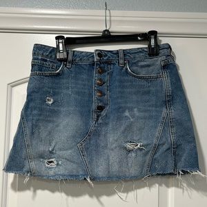 Free People We the People distressed denim mini, 30